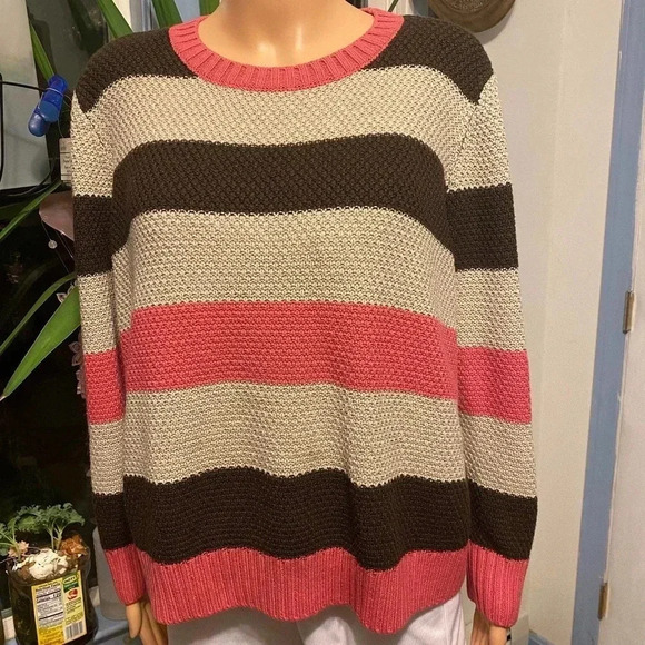 St John’s Bay Beautiful Multi Color Comfortable Sweater Women Size PXL - Picture 1 of 4